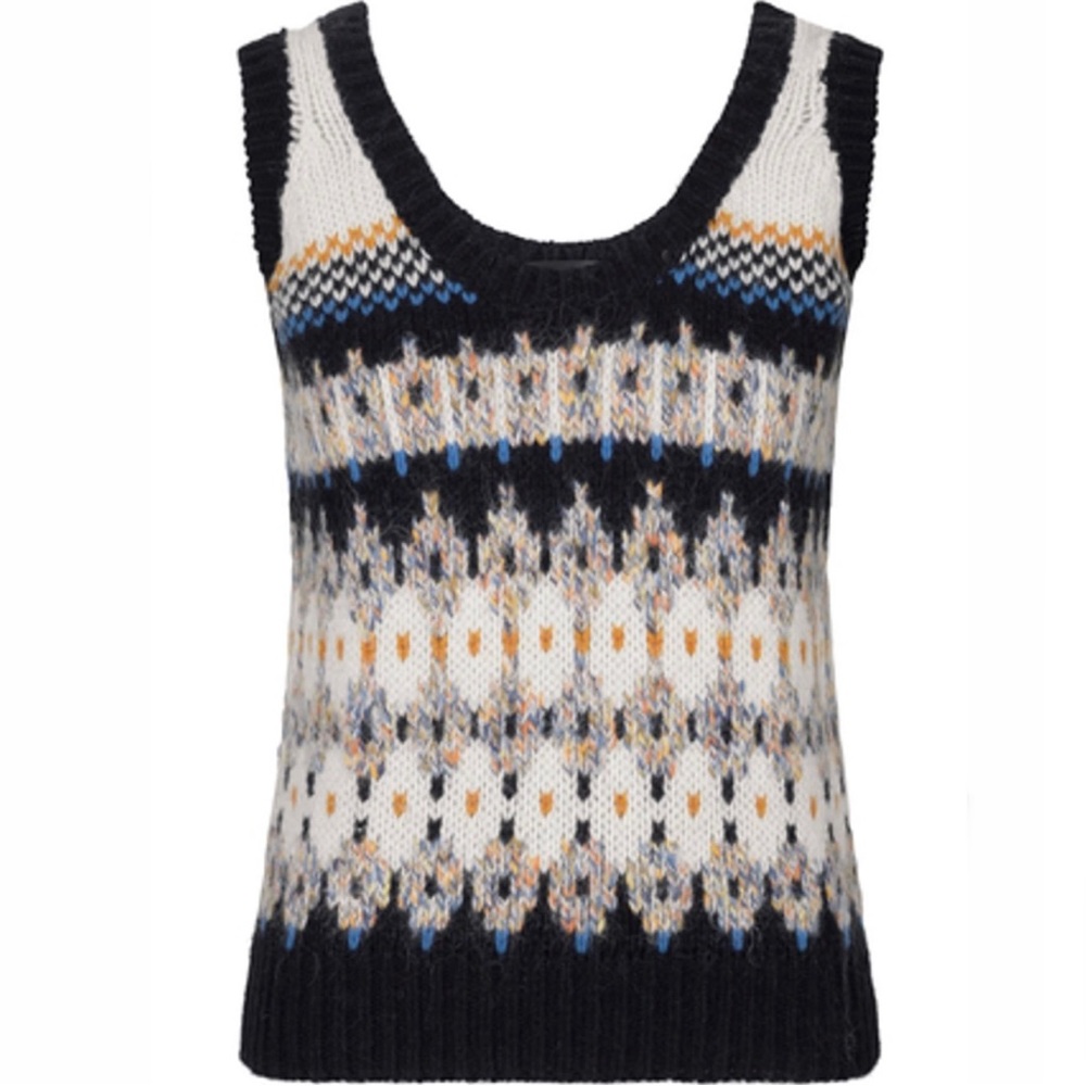 STINE GOYA Lucas Fairisle Sweater Vest